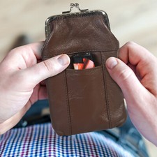 Cuir Cigarette Étui Paquet