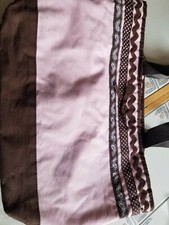 Pink & Brown Diaper Bag with