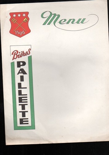 Grand menu vierge biere - menu,
