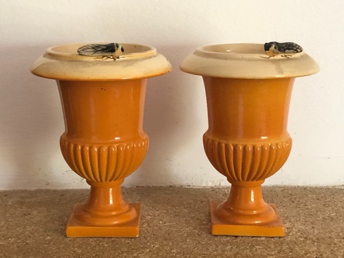 Rare paire petit vase en - de,