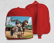 Sac à dos enfant Equitation personnalisé avec prénom