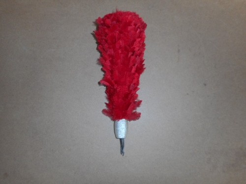 Plumet rouge casque - plumet,