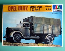 Maquette ww2 ITALERI Vintage 1/35 No 216 ~ Opel Blitz ~ German Truck 3 Type S