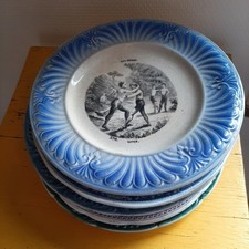 Lot 10 assiettes parlantes