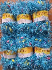 lot de  6 pelotes  DE LAINE POIL FANTAISIE  EMMA JENNY