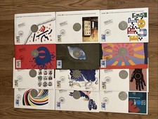 Série Complète 12 enveloppes timbre+médaille officielles 1er jour EUROPA 1992