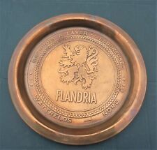 VIDE POCHE PUBLICITAIRE EN CUIVRE 1950 MACHINES A LAVER  FLANDRIA WATTRELOS N°2