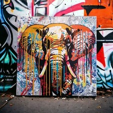 Tableau PoPArt :Éléphant