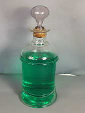 Grand flacon d'apothicaire verre soufflé  35x14 cm, XIXe siècle Très bon état SB