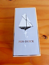 BOITE PORCELAINE PEN DUICK signature TABARLY FAIART FAIENCERIE de PORNIC TBE