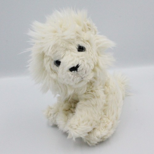 Peluche lion blanc écru - ,