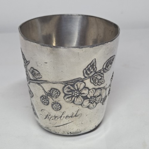 08l12 ancien gobelet - gobelet, timbale