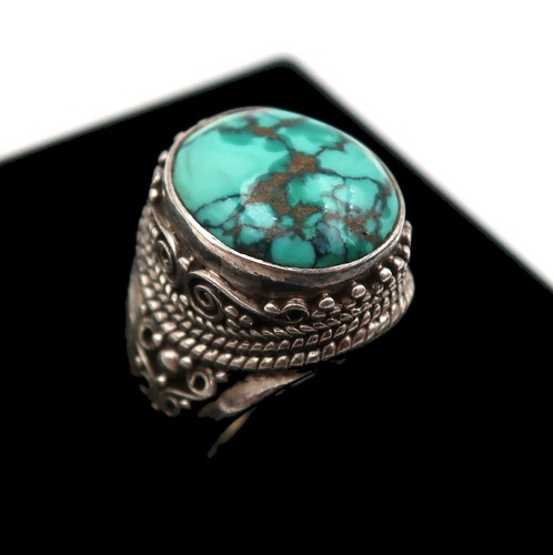 Bague tibétaine argent - bague, en