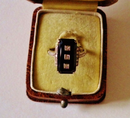 Superbe bague art deco or - superbe,