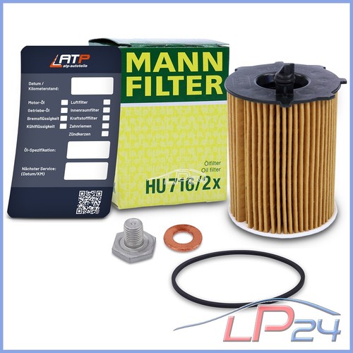 Mann filtre huile - filtre, huile+bouchon
