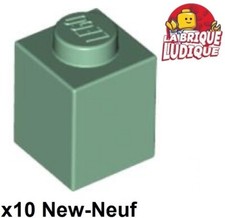 Lego 10x Brique Brick 1x1 vert