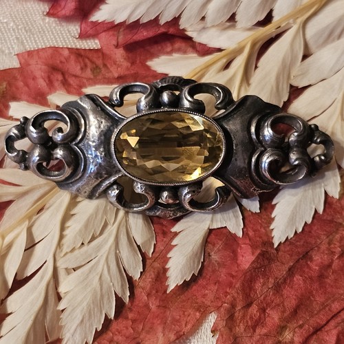 Broche ancienne argent 835 - broche,