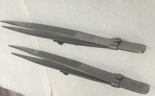 Steel tweezers set - of, 2