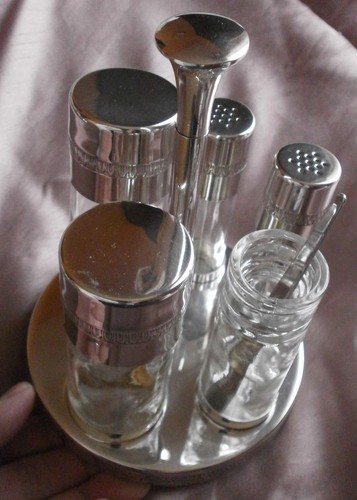Service condiments métal - service, à