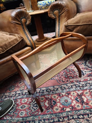 Ancien porte revues bois - revues, en