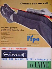PUBLICITÉ DE PRESSE 1959 PIPO