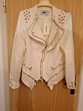 Veste en jean blanche