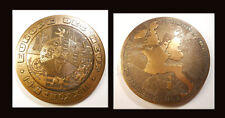 Royaume Uni EN EUROPE RARE MÉDAILLE 81mm BRONZE IRELANDE DENMARK United kingdom 