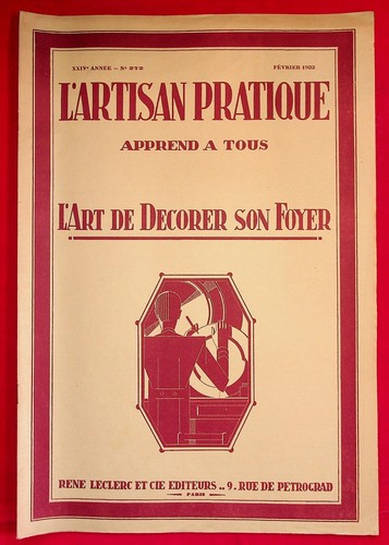 Artisan pratique 272 - l'artisan,