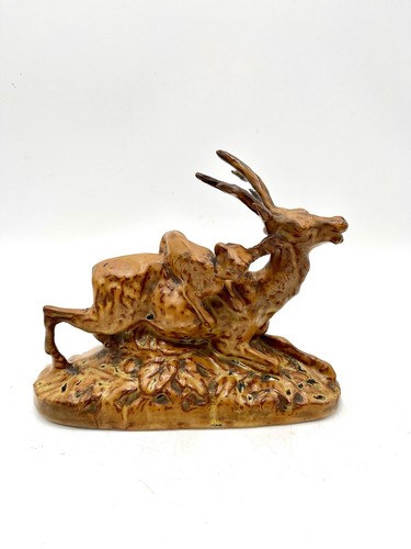 Rare sujet cerf aux abois - abois, st