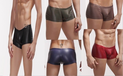 Boxer slip vinyle sexy - m,