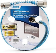 Camco 4ft Premium Drinking Water Hose - Lead and BPA Free, Anti-Kink Design, 20