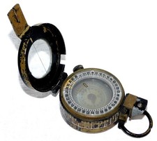 WW2 ANCIENNE BOUSSOLE ARMÉE ANGLAISE LONDON 1942 /NO ALLEMANDE FRANÇAISE WW1