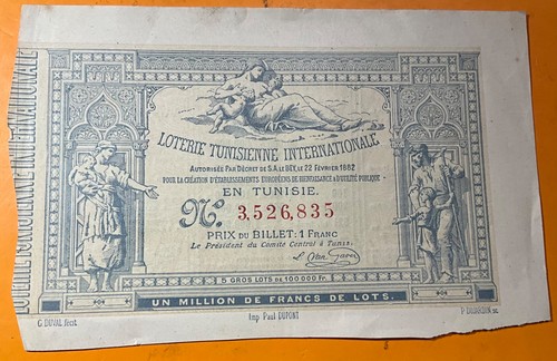 Billet loterie tunisienne - de,