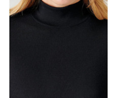 DAMART T-SHIRT MANCHES LONGUES COL MONTANT THERMOLACTYL DEGRÉ 3 NOIR TAILLE L