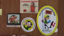 Gaston lot autocollants neuf - gaston,