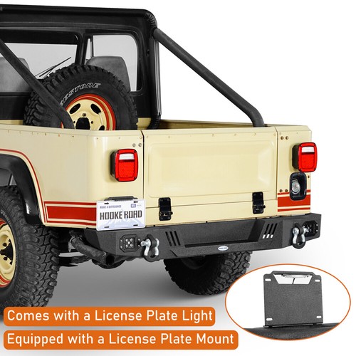 Rear bumper rings - w/, plate