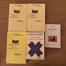 Lot de 5 livres de HEGEL
