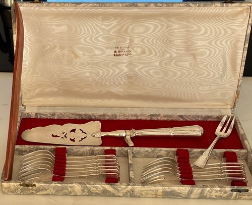 Coffret service dessert ancien - service,