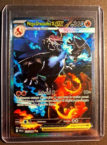 Carte pokémon méga - carte, méga-dracaufeu