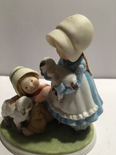 Vintage 1979 Holly Hobbie lambs or sheep Porcelain Figurine Designers Collection