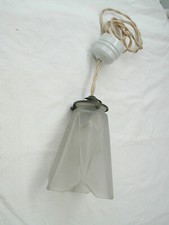 lustre art déco, verrerie