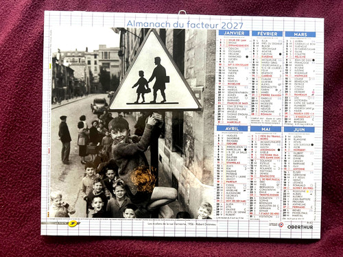 Calendrier poste facteur - calendrier,