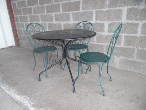 Salon jardin fer forge - fer,