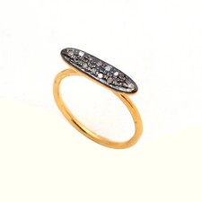 Bague En Diamants Pave Argent