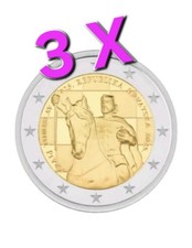 Lot 3 Pièces 2€ UNC Croatie 2025 1100 ans du Royaume Tomislav 1er