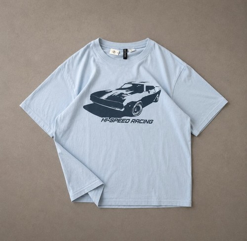 Shirt speed racing - hi-speed, bleu
