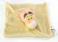 Doudou plat gris Tigrou Petit doudou plat jaune Tigrou Disney NicotoyClub