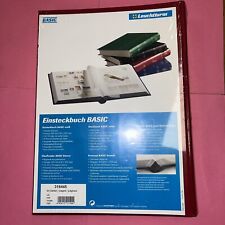 1 CLASSEURS A4 LEUCHTTURM 64 PAGES FOND BLANC Rouge