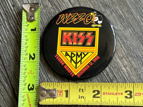 Kiss pin button - kiss, psycho