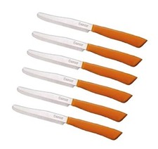 6 Couteaux de Cuisine - Dentelé 11cm en Acier Inoxydable Italien à Légumes/St...